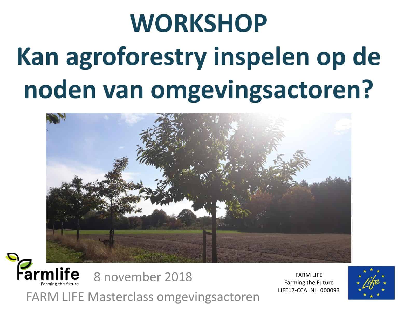 titelblad: presentatie agroforestry omgevingsactoren