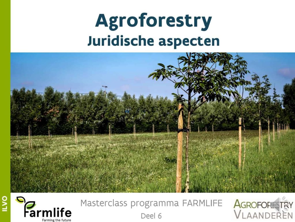 titelblad: agroforestry juridische aspecten