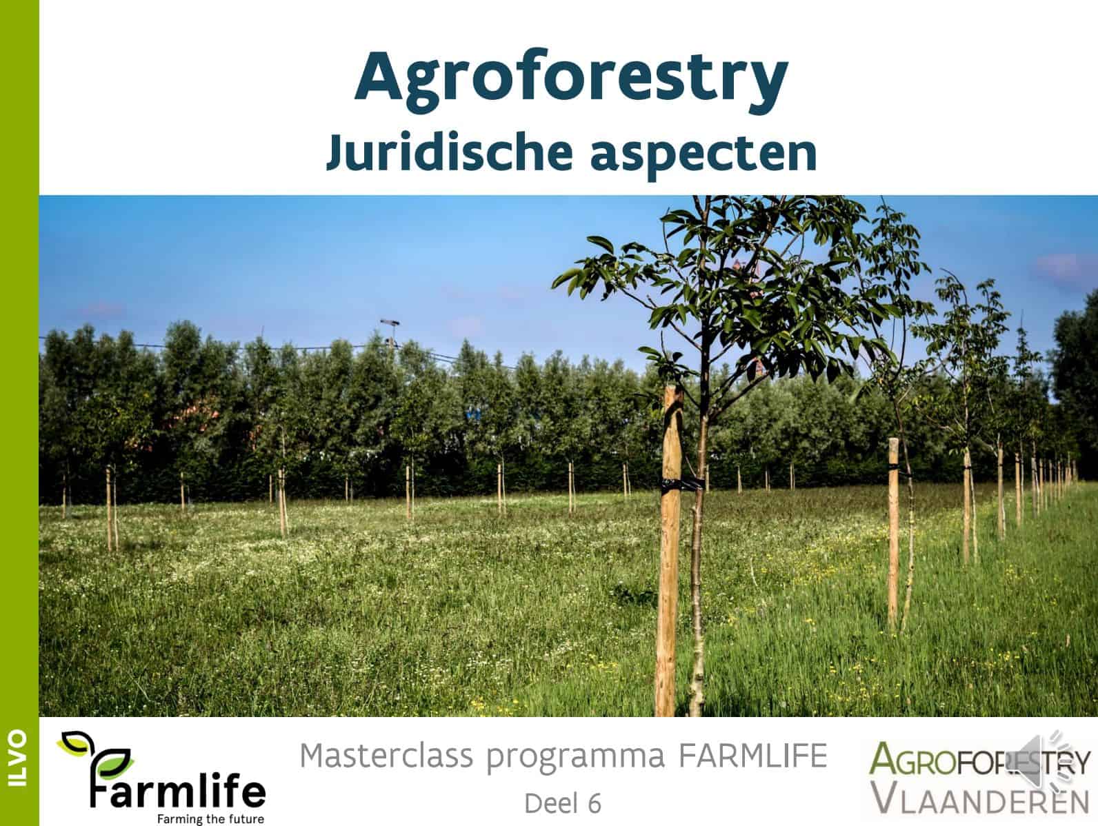 titelblad: agroforestry juridische aspecten