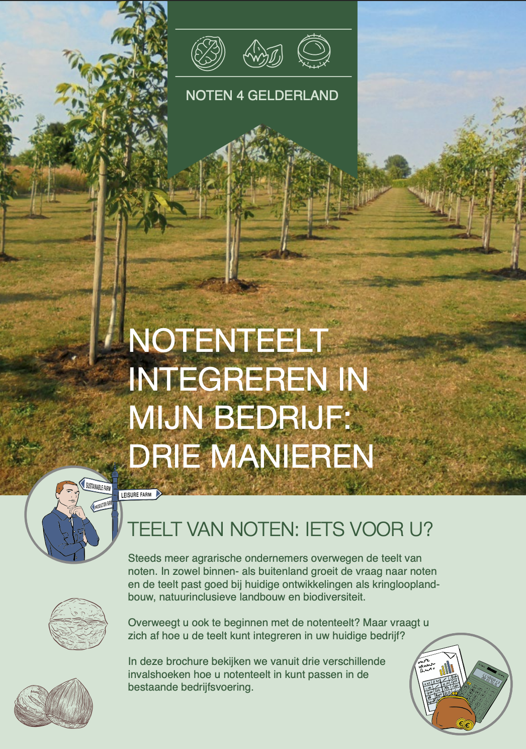 Brochure over notenteelt