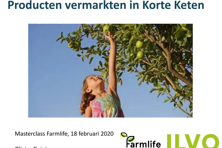 titelblad: producten vermarkten in de korte keten