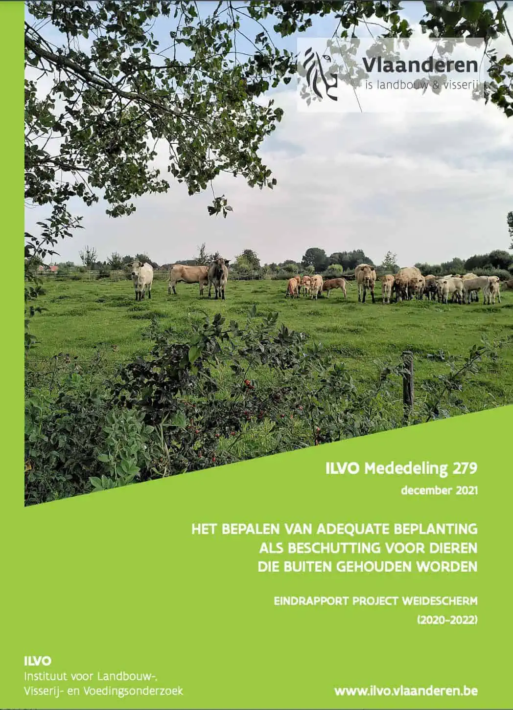 het bepalen van adequate beplanting als beschutting voor dieren die buitengehouden worden