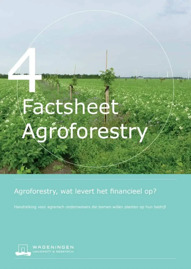 Factsheet titelblad: Agroforestry, wat levert het financieel op?