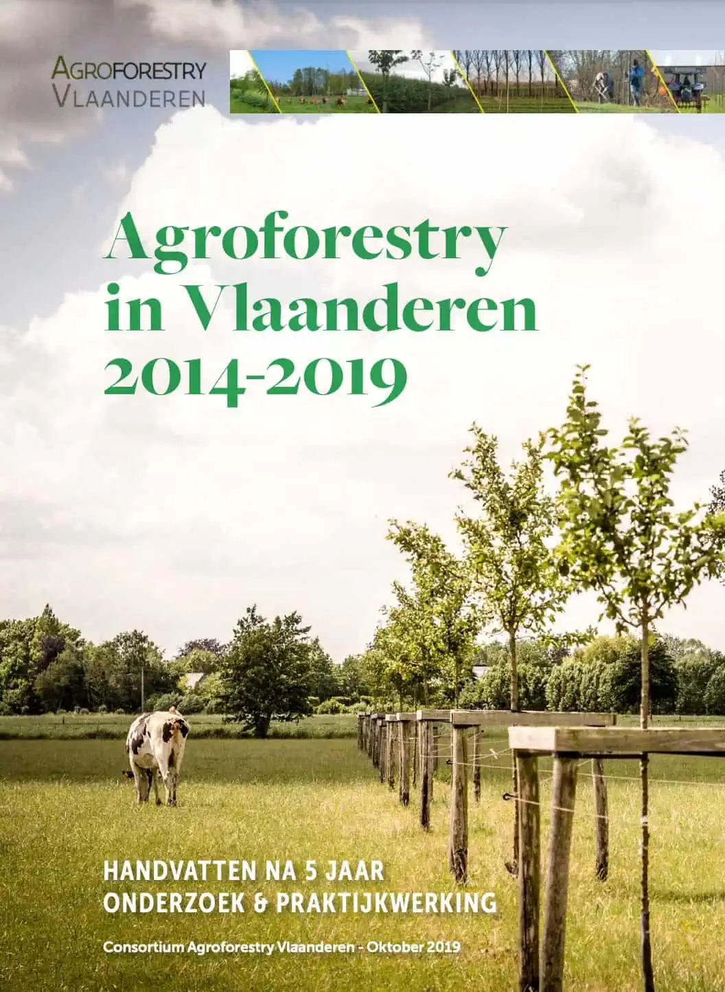 Titelblad van het rapport Agroforestry In Vlaanderen