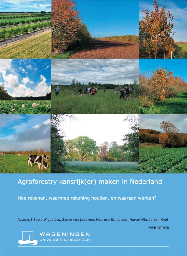 Titelblad van het rapport: agroforestry kansrijker maken