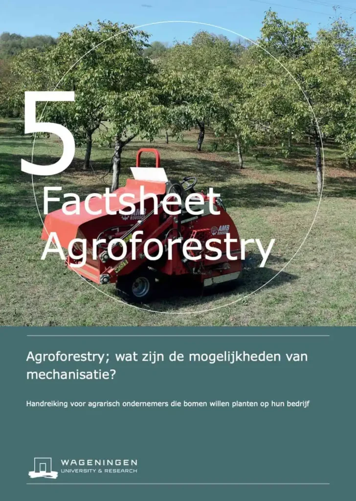 Titelblad: Factsheet agroforestry en mechanisatie