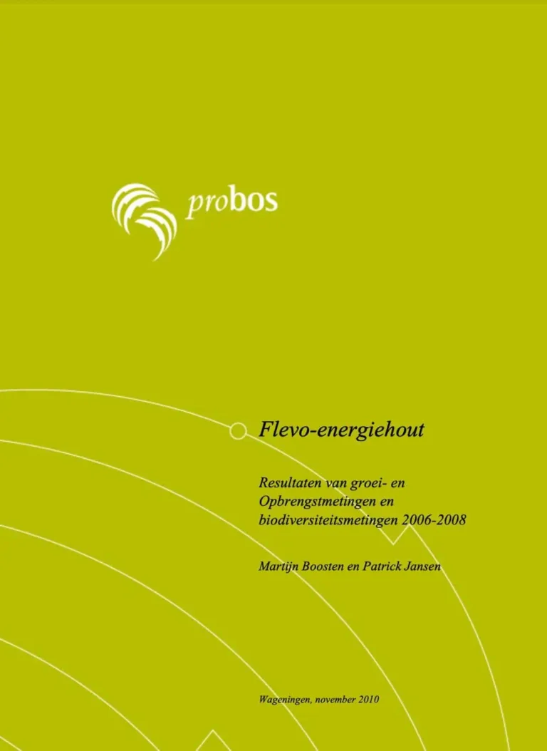 Titel pagina rapport Flevo-Energiehout