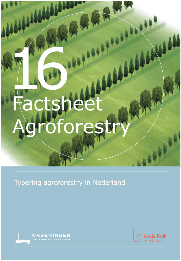 cover factsheet agroforesrty 16 - perceel met rijenteelt