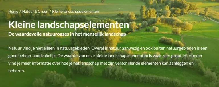 kleine landschapselementen