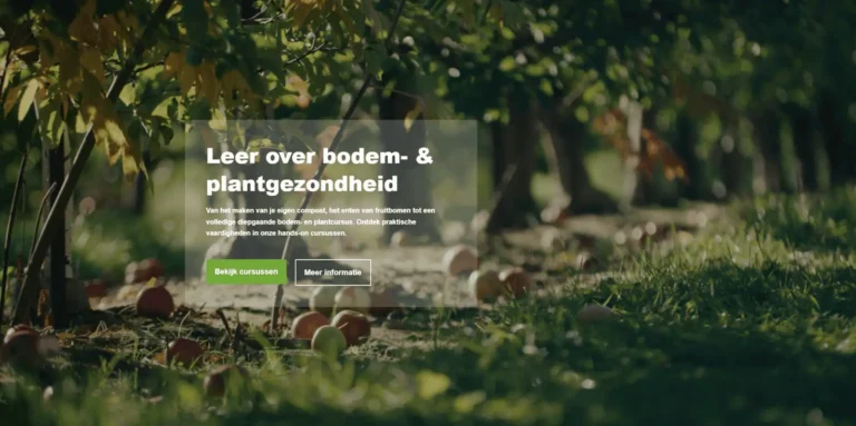 bodem en plant cursussen
